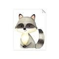 Picture of Woodland Raccoon _GroupedProduct_Rectangle_Portrait_Mini_ _GroupedProduct_Rectangle_Portrait_Unframed_Print_Only_