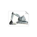 Picture of Gray Excavator _GroupedProduct_Rectangle_Landscape_Mini_ _GroupedProduct_Rectangle_Landscape_Unframed_Print_Only_