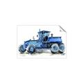 Picture of Blue Tractor  _GroupedProduct_Rectangle_Landscape_Mini_ _GroupedProduct_Rectangle_Landscape_Unframed_Print_Only_