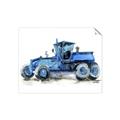 Picture of Blue Tractor  _GroupedProduct_Rectangle_Landscape_Mini_ _GroupedProduct_Rectangle_Landscape_Unframed_Print_Only_