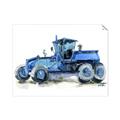 Picture of Blue Tractor  _GroupedProduct_Rectangle_Landscape_Mini_ _GroupedProduct_Rectangle_Landscape_Unframed_Print_Only_