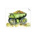 Picture of Green Dump Truck  _GroupedProduct_Rectangle_Landscape_Mini_ _GroupedProduct_Rectangle_Landscape_Unframed_Print_Only_