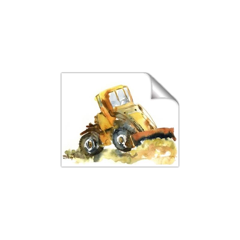 Picture of Yellow Dozer _GroupedProduct_Rectangle_Landscape_Mini_ _GroupedProduct_Rectangle_Landscape_Unframed_Print_Only_