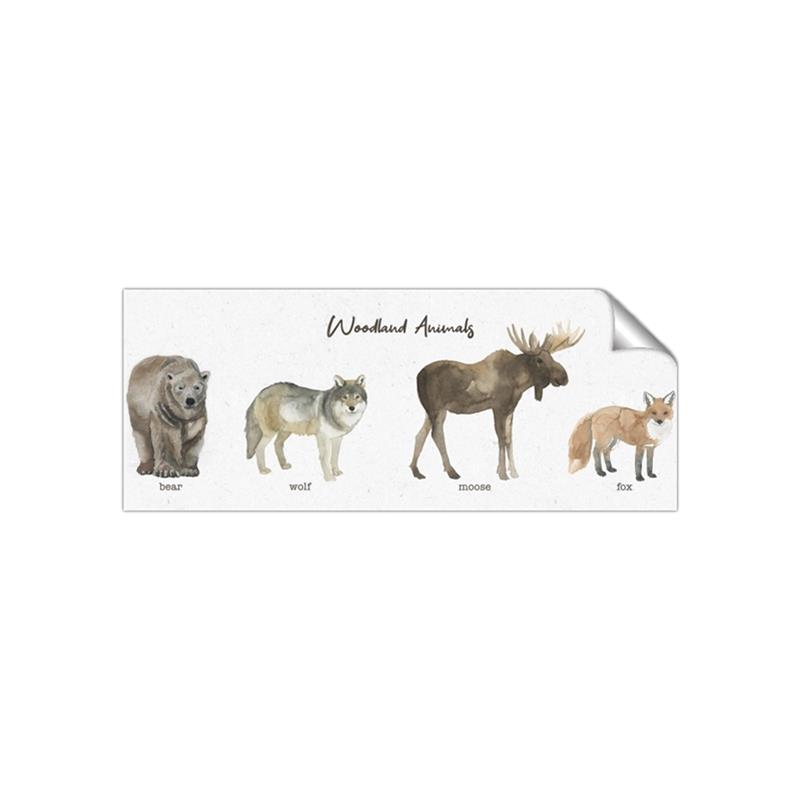 Picture of Woodland Animal Row _GroupedProduct_Panel_Landscape_Mini_ _GroupedProduct_Panel_Landscape_Unframed_Print_Only_