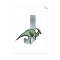 Picture of Green Dino J  _GroupedProduct_Rectangle_Portrait_Mini_ _GroupedProduct_Rectangle_Portrait_Unframed_Print_Only_