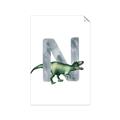 Picture of Green Dino N  _GroupedProduct_Rectangle_Portrait_Mini_ _GroupedProduct_Rectangle_Portrait_Unframed_Print_Only_