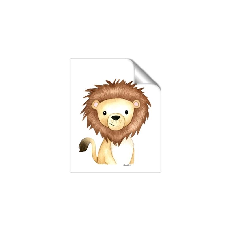Picture of Nursery Lion _GroupedProduct_Rectangle_Portrait_Mini_ _GroupedProduct_Rectangle_Portrait_Unframed_Print_Only_
