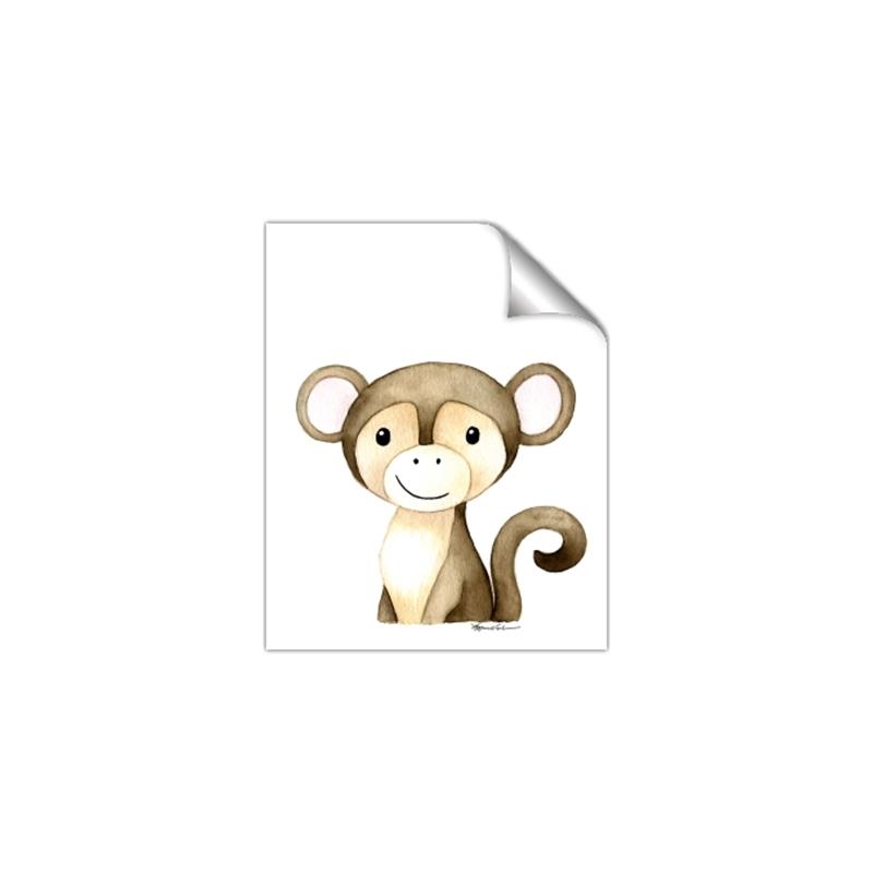 Picture of Nursery Monkey _GroupedProduct_Rectangle_Portrait_Mini_ _GroupedProduct_Rectangle_Portrait_Unframed_Print_Only_