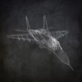 Picture of Blueprint Jet I _GroupedProduct_Square_Mini_ _GroupedProduct_Square_Unframed_Print_Only_