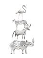 Picture of Stacked Animals I   _GroupedProduct_Rectangle_Portrait_Mini_ _GroupedProduct_Rectangle_Portrait_Unframed_Print_Only_