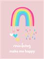 Picture of Happy Rainbows _GroupedProduct_Rectangle_Portrait_Mini_ _GroupedProduct_Rectangle_Portrait_Unframed_Print_Only_