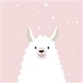 Picture of Pinky Llama  _GroupedProduct_Square_Mini_ _GroupedProduct_Square_Unframed_Print_Only_
