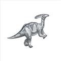 Picture of Gray Dino XII _GroupedProduct_Square_Mini_ _GroupedProduct_Square_Unframed_Print_Only_