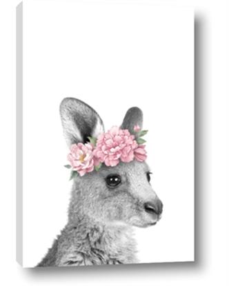 Picture of Kangaroo with floral