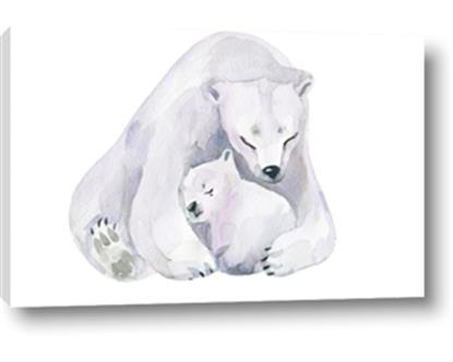 Picture of Polar Bear Mom and Baby
