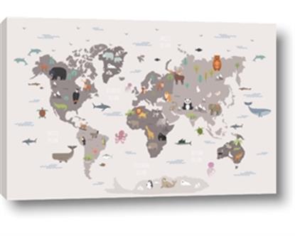 Picture of Gray Animal Map