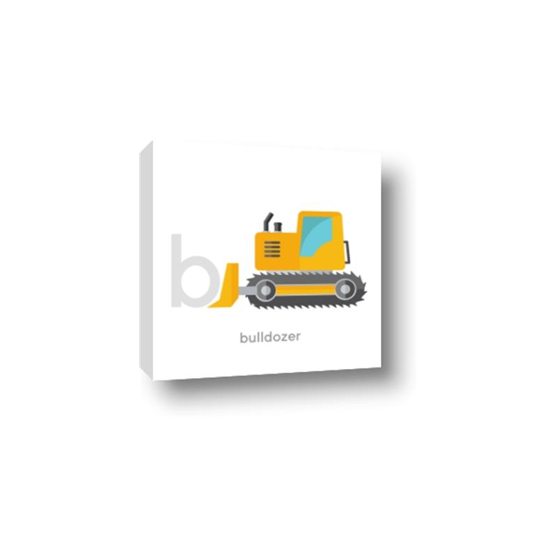 Picture of Bulldozer _GroupedProduct_Square_Mini_ _GroupedProduct_Square_Canvas_