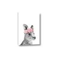 Picture of Kangaroo with floral _GroupedProduct_Rectangle_Portrait_Mini_ _GroupedProduct_Rectangle_Portrait_Canvas_