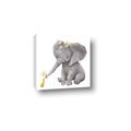 Picture of Baby Elephant with Duck  _GroupedProduct_Square_Mini_ _GroupedProduct_Square_Canvas_