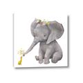 Picture of Baby Elephant with Duck  _GroupedProduct_Square_Mini_ _GroupedProduct_Square_Canvas_