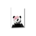 Picture of Flower Crown Panda _GroupedProduct_Rectangle_Portrait_Mini_ _GroupedProduct_Rectangle_Portrait_Canvas_