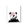 Picture of Flower Crown Panda _GroupedProduct_Rectangle_Portrait_Mini_ _GroupedProduct_Rectangle_Portrait_Canvas_