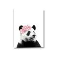 Picture of Flower Crown Panda _GroupedProduct_Rectangle_Portrait_Mini_ _GroupedProduct_Rectangle_Portrait_Canvas_