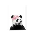 Picture of Flower Crown Panda _GroupedProduct_Rectangle_Portrait_Mini_ _GroupedProduct_Rectangle_Portrait_Canvas_
