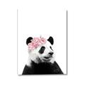 Picture of Flower Crown Panda _GroupedProduct_Rectangle_Portrait_Mini_ _GroupedProduct_Rectangle_Portrait_Canvas_