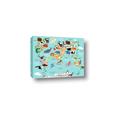 Picture of Animal World Map II _GroupedProduct_Rectangle_Landscape_Canvas_