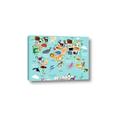 Picture of Animal World Map II _GroupedProduct_Rectangle_Landscape_Canvas_