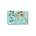 Picture of Animal World Map II _GroupedProduct_Rectangle_Landscape_Canvas_