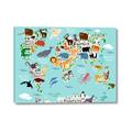 Picture of Animal World Map II _GroupedProduct_Rectangle_Landscape_Canvas_