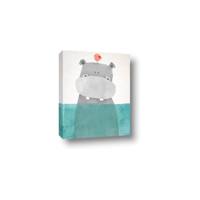 Picture of Water Hippo _GroupedProduct_Rectangle_Portrait_Mini_ _GroupedProduct_Rectangle_Portrait_Canvas_