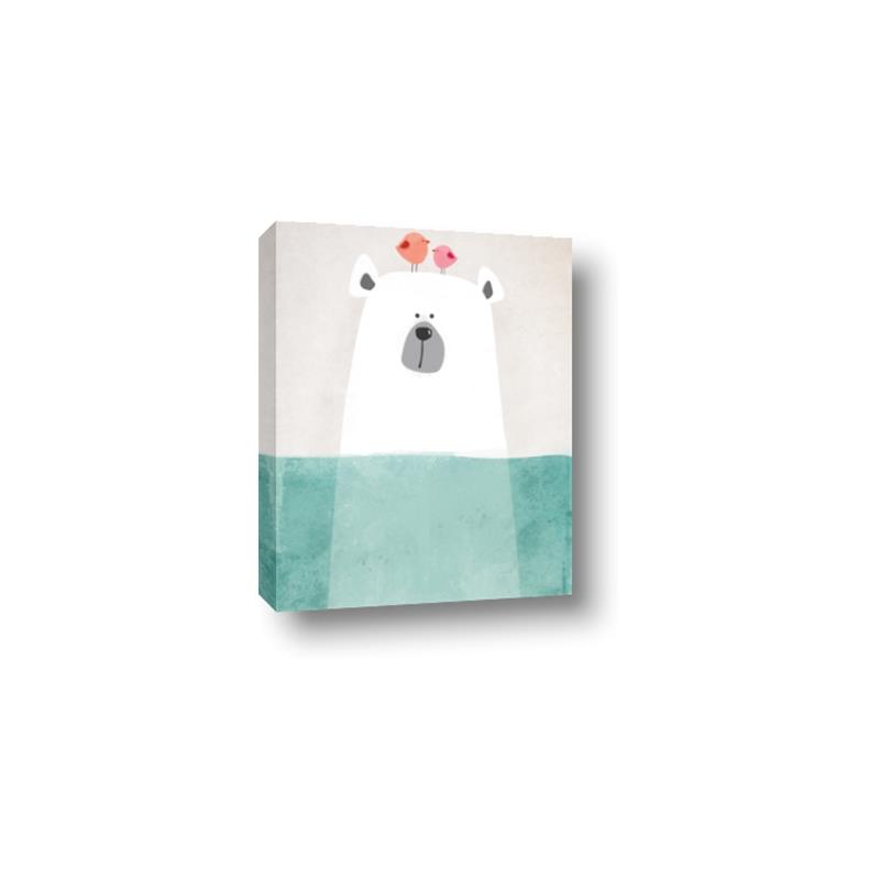 Picture of Water Polar Bear _GroupedProduct_Rectangle_Portrait_Mini_ _GroupedProduct_Rectangle_Portrait_Canvas_