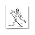 Picture of Hockey Sketch  _GroupedProduct_Square_Mini_ _GroupedProduct_Square_Canvas_