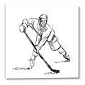 Picture of Hockey Sketch  _GroupedProduct_Square_Mini_ _GroupedProduct_Square_Canvas_