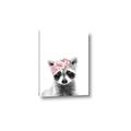 Picture of Flower Crown Raccoon _GroupedProduct_Rectangle_Portrait_Mini_ _GroupedProduct_Rectangle_Portrait_Canvas_