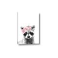Picture of Flower Crown Raccoon _GroupedProduct_Rectangle_Portrait_Mini_ _GroupedProduct_Rectangle_Portrait_Canvas_