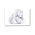 Picture of Polar Bear Mom and Baby _GroupedProduct_Rectangle_Landscape_Mini_ _GroupedProduct_Rectangle_Landscape_Canvas_