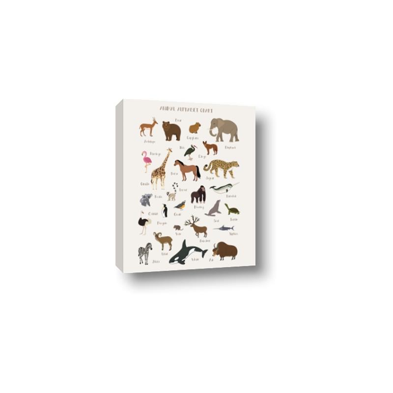 Picture of Animal Alphabet _GroupedProduct_Rectangle_Portrait_Canvas_