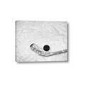 Picture of Ice Hockey stick and puck _GroupedProduct_Rectangle_Landscape_Mini_ _GroupedProduct_Rectangle_Landscape_Canvas_