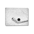 Picture of Ice Hockey stick and puck _GroupedProduct_Rectangle_Landscape_Mini_ _GroupedProduct_Rectangle_Landscape_Canvas_