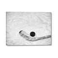 Picture of Ice Hockey stick and puck _GroupedProduct_Rectangle_Landscape_Mini_ _GroupedProduct_Rectangle_Landscape_Canvas_