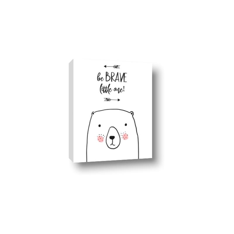 Picture of Be Brave Bear _GroupedProduct_Rectangle_Portrait_Mini_ _GroupedProduct_Rectangle_Portrait_Canvas_