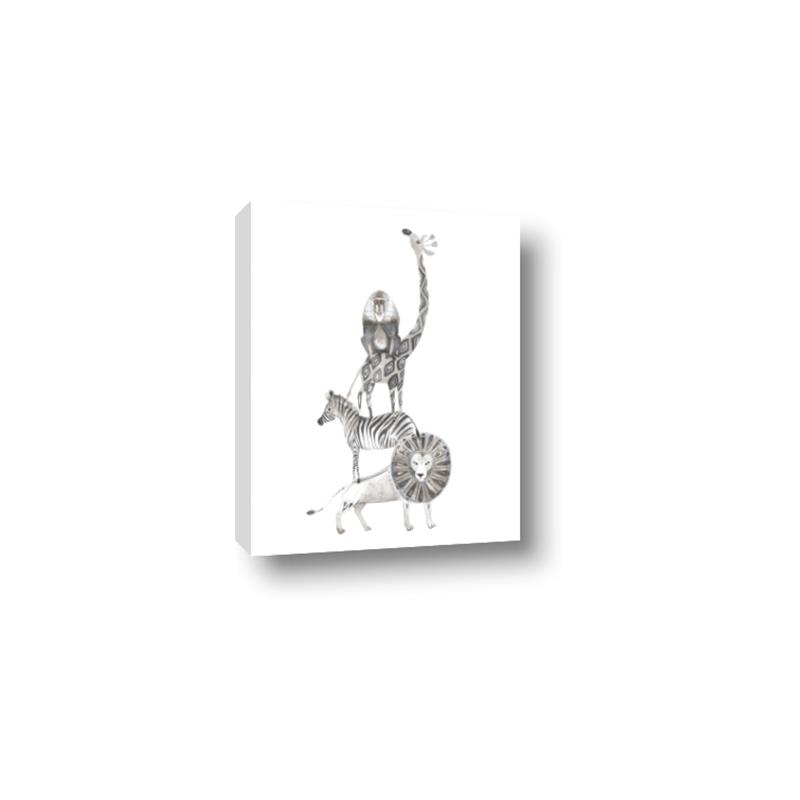 Picture of Stacked Animals II _GroupedProduct_Rectangle_Portrait_Mini_ _GroupedProduct_Rectangle_Portrait_Canvas_