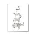 Picture of Stacked Animals I   _GroupedProduct_Rectangle_Portrait_Mini_ _GroupedProduct_Rectangle_Portrait_Canvas_