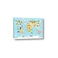 Picture of Googly Eyed Animal Map   _GroupedProduct_Rectangle_Landscape_Canvas_