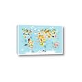 Picture of Googly Eyed Animal Map   _GroupedProduct_Rectangle_Landscape_Canvas_