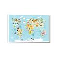Picture of Googly Eyed Animal Map   _GroupedProduct_Rectangle_Landscape_Canvas_